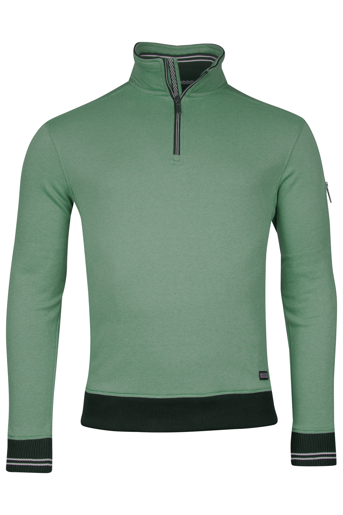 Baileys Olive Green Half Zip Jumper