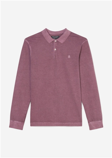 Marc O'Polo Wine Classic Long Sleeve Poloshirt