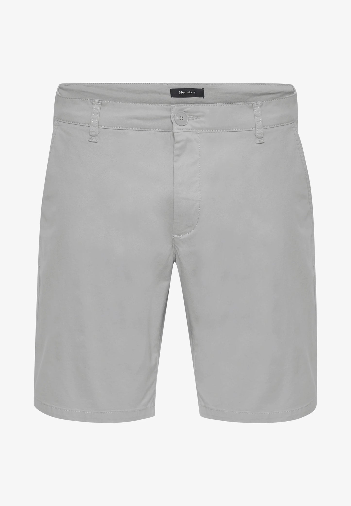 Matinique Light Grey Cotton Shorts