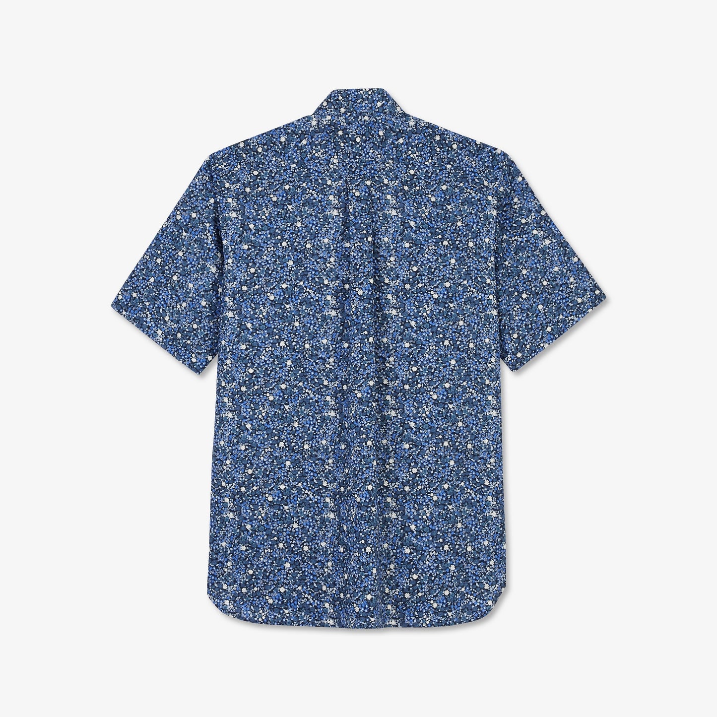 Eden Park Blue Short Sleeve Floral Shirt