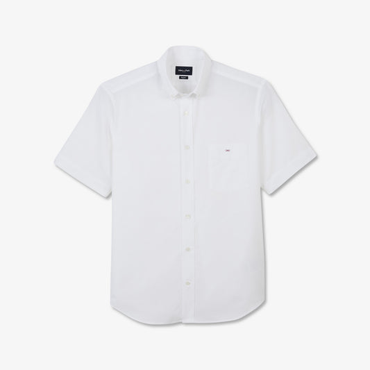 Eden Park Short Sleeve White Cotton Shirt