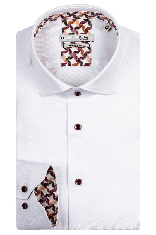 Giordano Crisp White Luxury Cotton Shirt