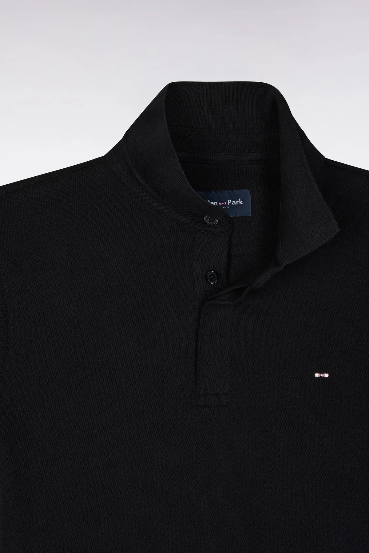 Eden Park Classic Black Cotton Poloshirt