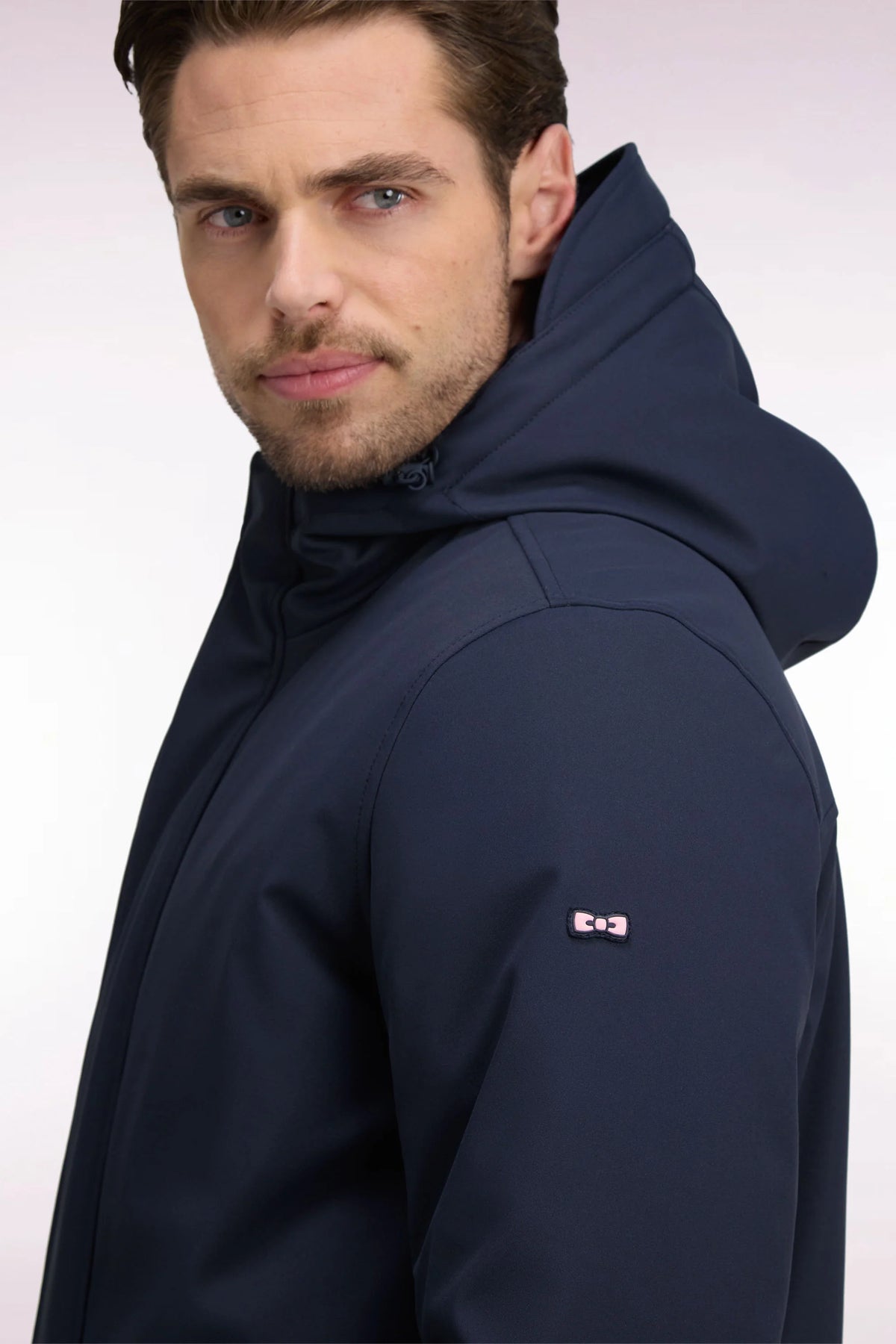 Eden Park Long Navy Parka