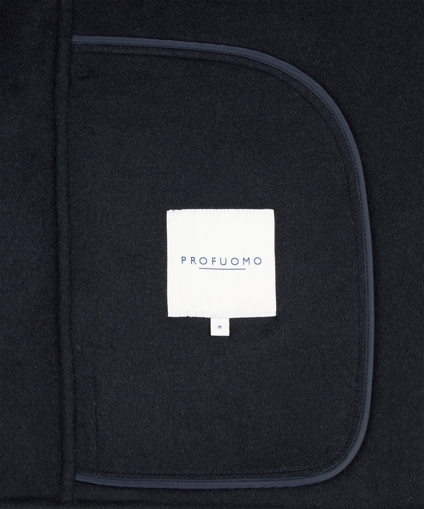 Profuomo Navy Wool Zip Jacket