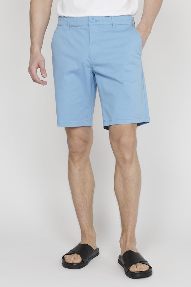 Matinique Light Blue Cotton Shorts