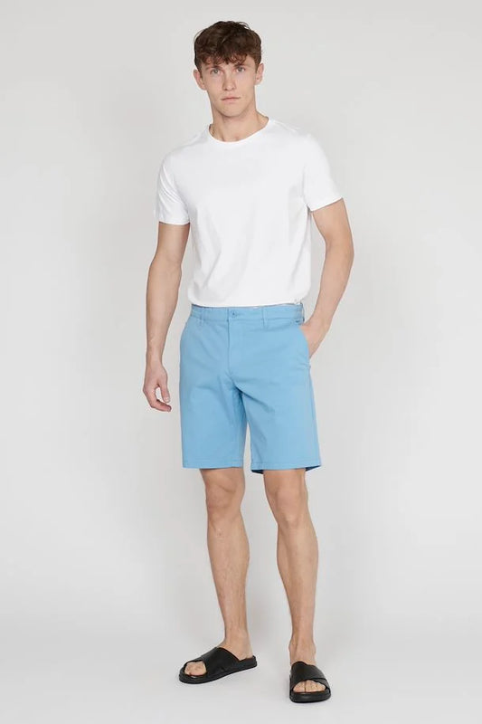 Matinique Light Blue Cotton Shorts