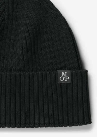Marc O'Polo Organic Cotton Beanie in Black