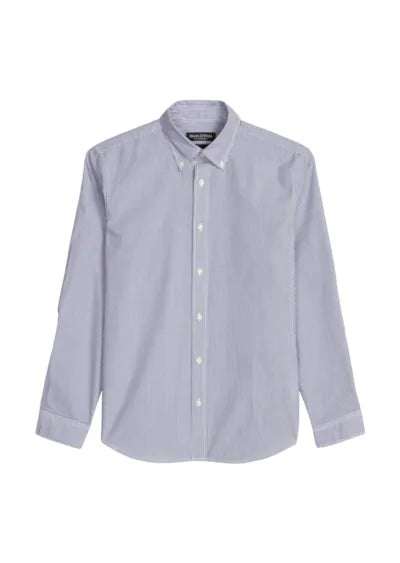 Marc O'Polo Blue Stripe Button-Down Shirt