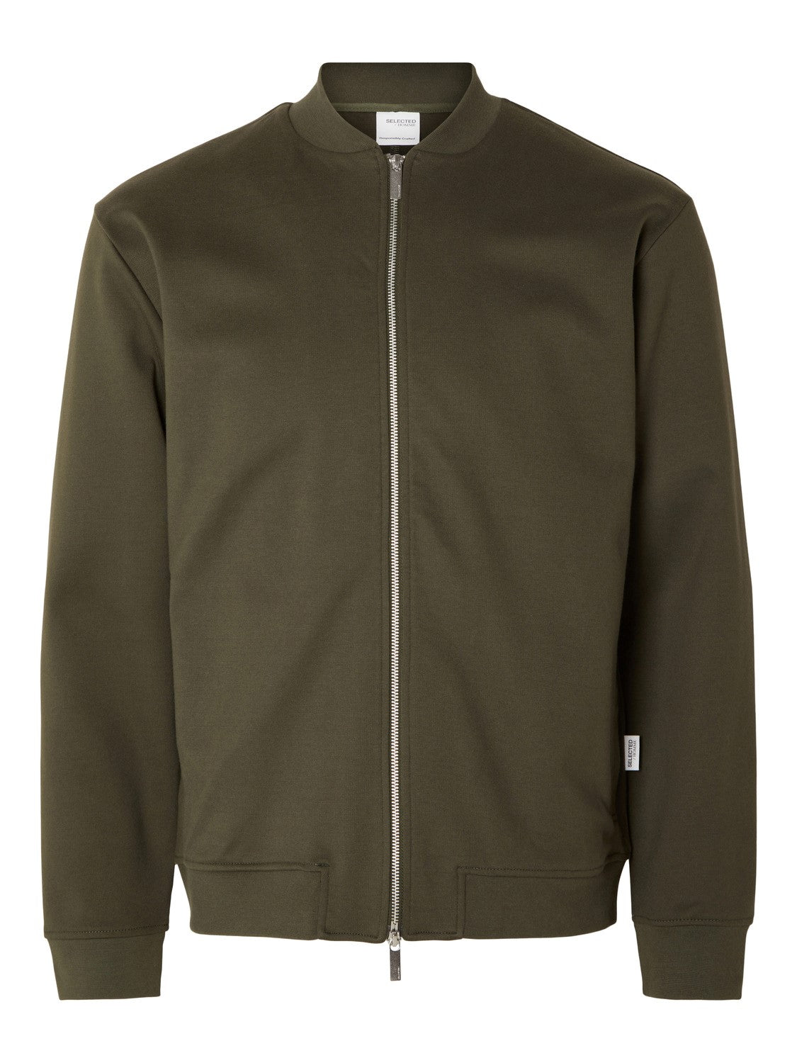 SELECTED Forest Green Bomber Jacket