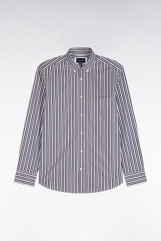 Eden Park Nautilus Irabazy Stripe Shirt - Maroon - photo 1