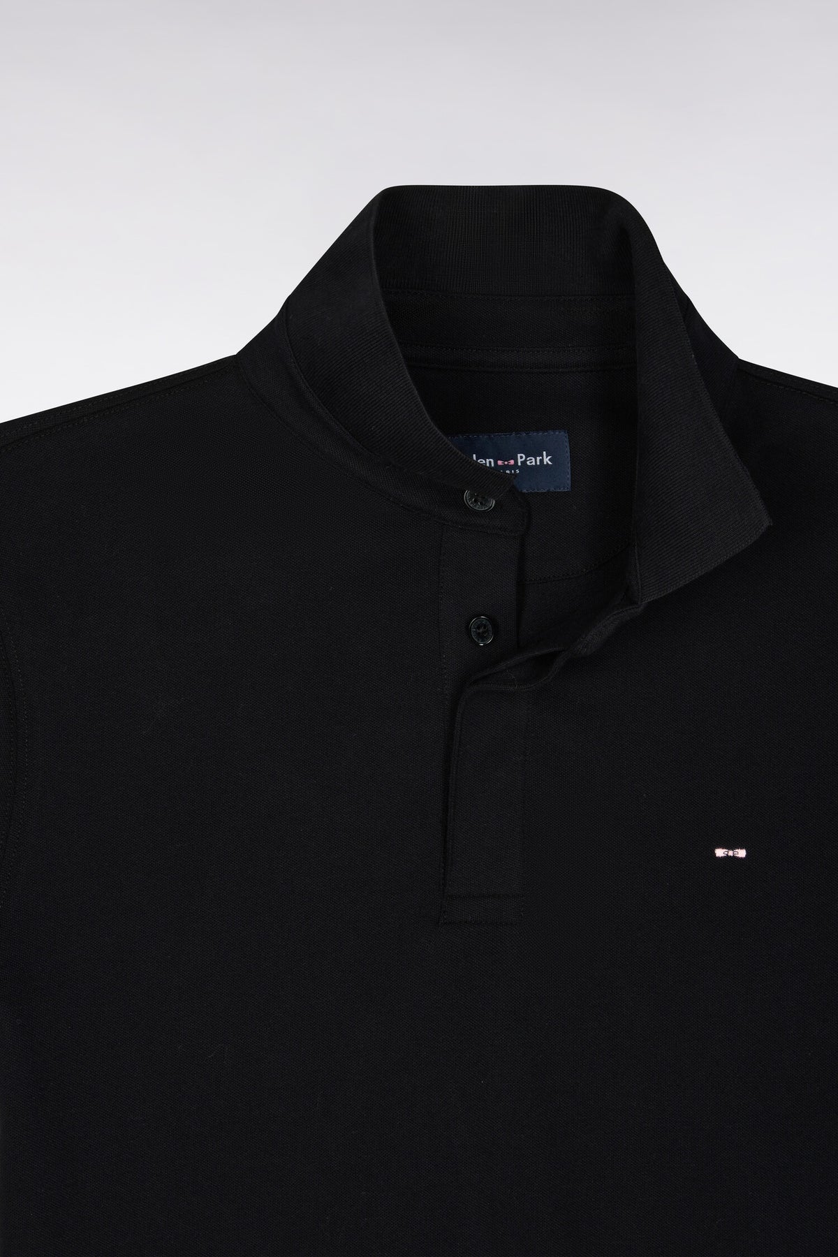 Eden Park Plan de Jeu Short Sleeve Polo - Black - photo 3
