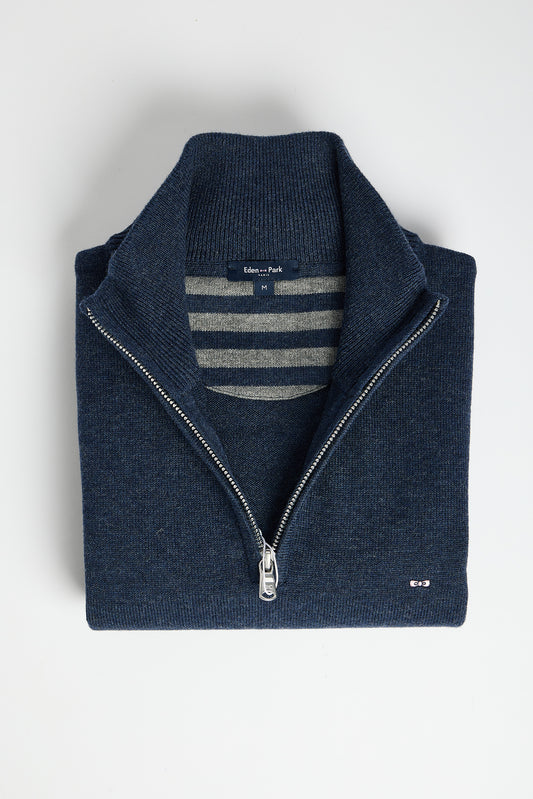 Eden Park Edinburgh Jumper - Dark Blue Marl - photo 2