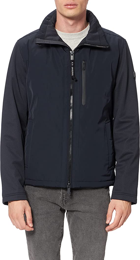 Strellson Avio Quilted jacket With Stand-Up Collar - Navy