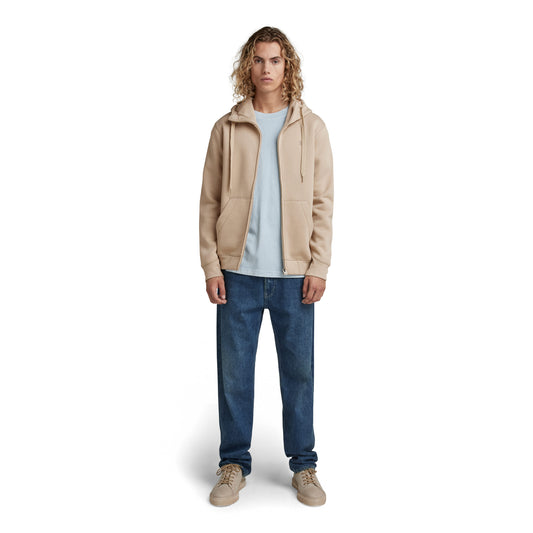 G-Star Premium Beige Zip-Up Hooded Sweatshirt