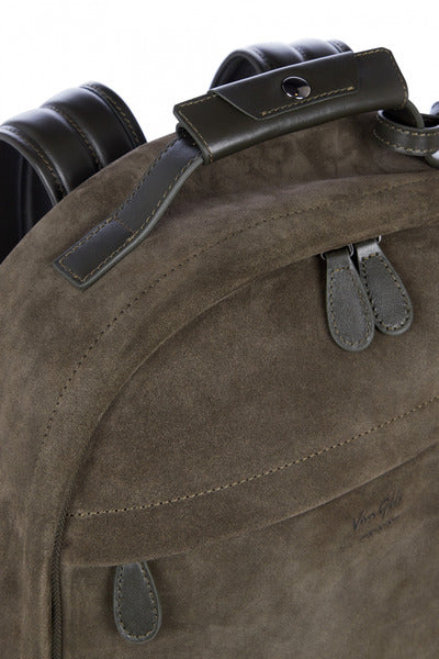 Dark Green Suede Backpack from Van Gils at StylishGuy Menswear Dublin