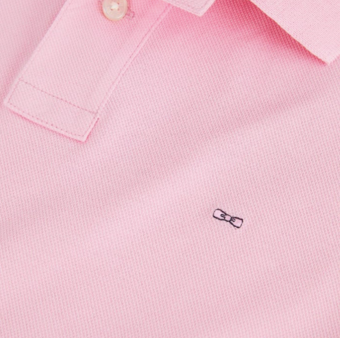 Eden Park Rose Pink Long Sleeve Poloshirt made from soft cotton pique. Available at StylishGuy Menswear Dublin.