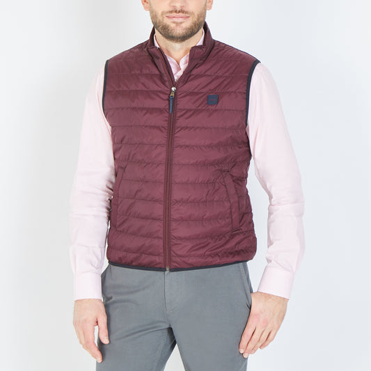 Eden Park Bordeaux Light weight Bubble Gilet