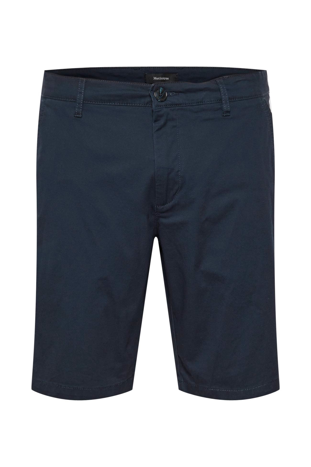 Matinique Dark Navy Cotton Shorts