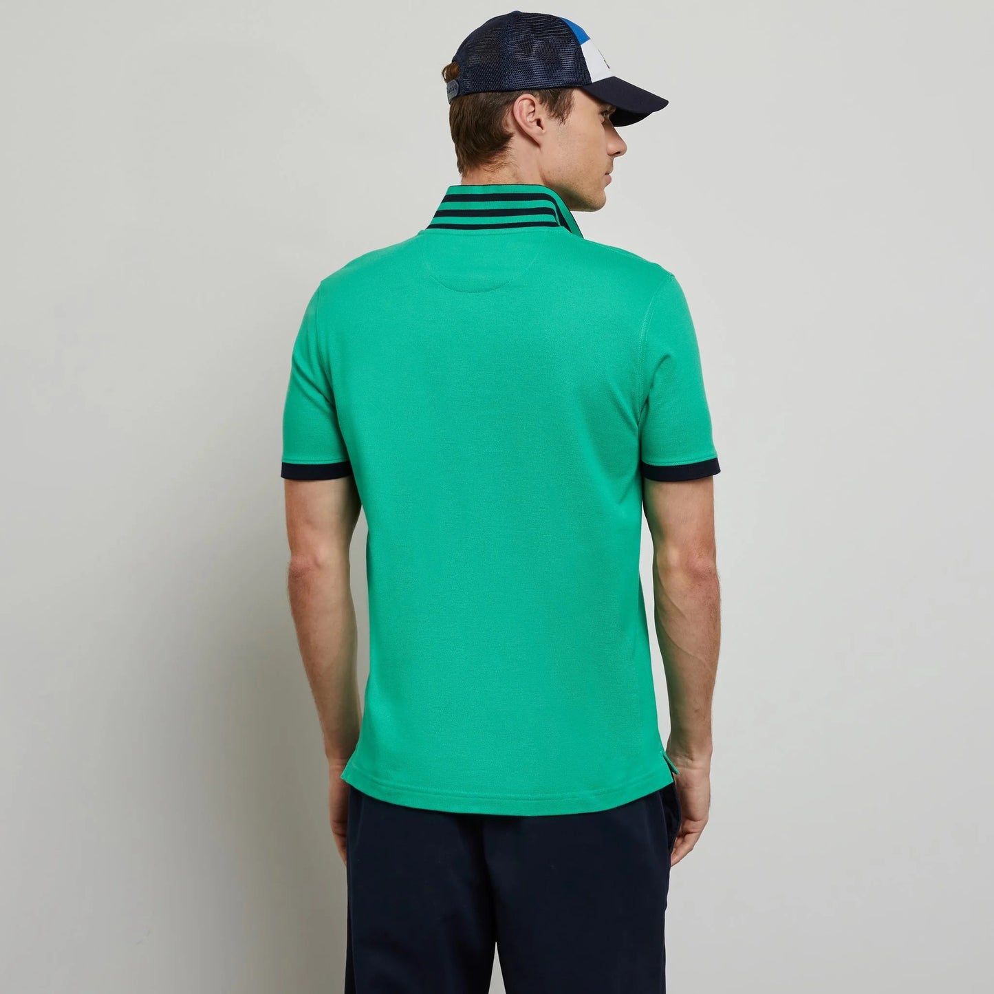 Eden Park Green Pima Cotton Polo