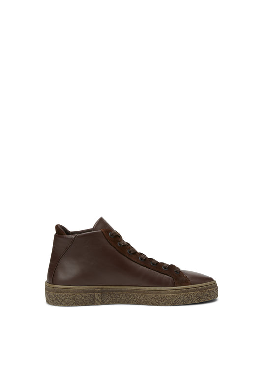 Marc O'Polo Cognac Brown High-Top Trainer