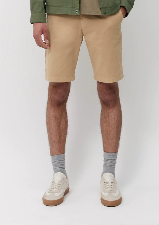 Marc O'Polo SALO sandpaper beige shorts in a flexible stretch cotton material, available from Stylish Guy Menswear Dublin