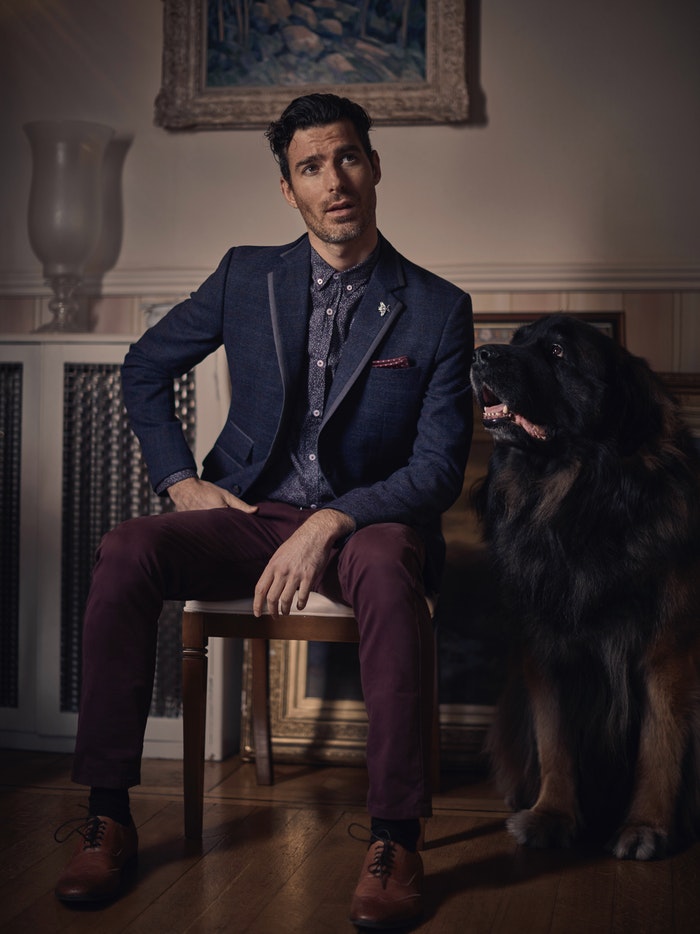 Men's Burgundy Wine Cotton Twill Chinos from Mish Mash Jeans at StylishGuy Menswear Dublin