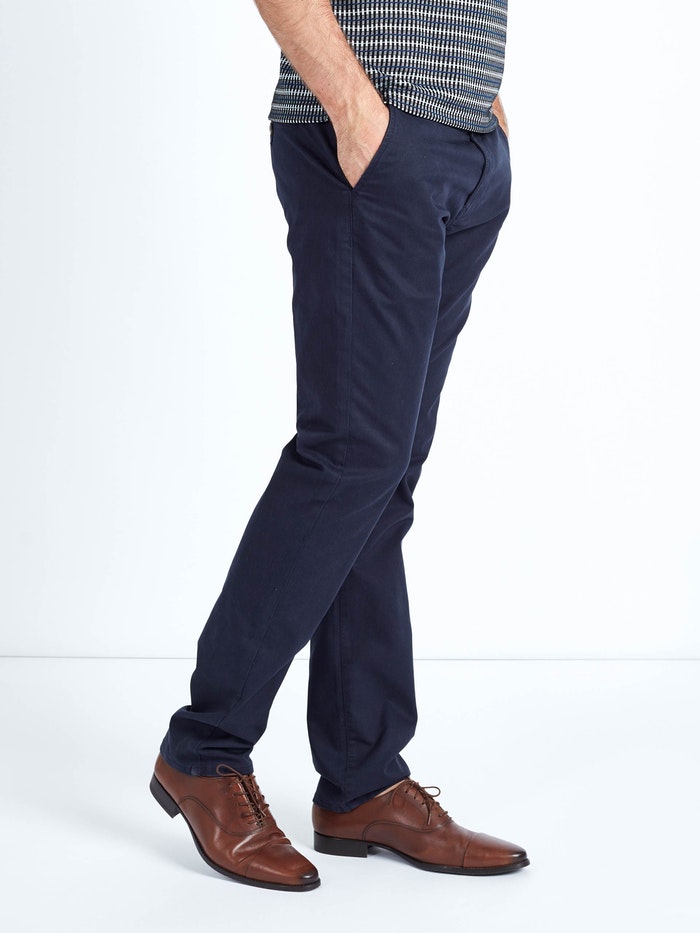 Mish Mash Navy Chino Trousers Side View at StylishGuy Menswear
