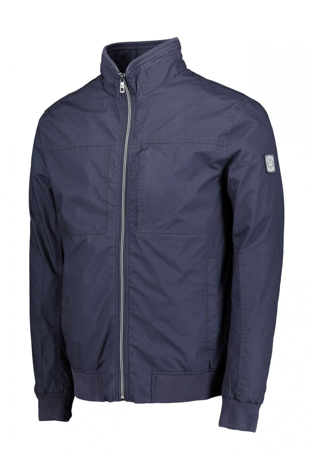 Navy cotton jacket with zip and two big pockets from German brand S4 available at StylishGuy Menswear Dublin