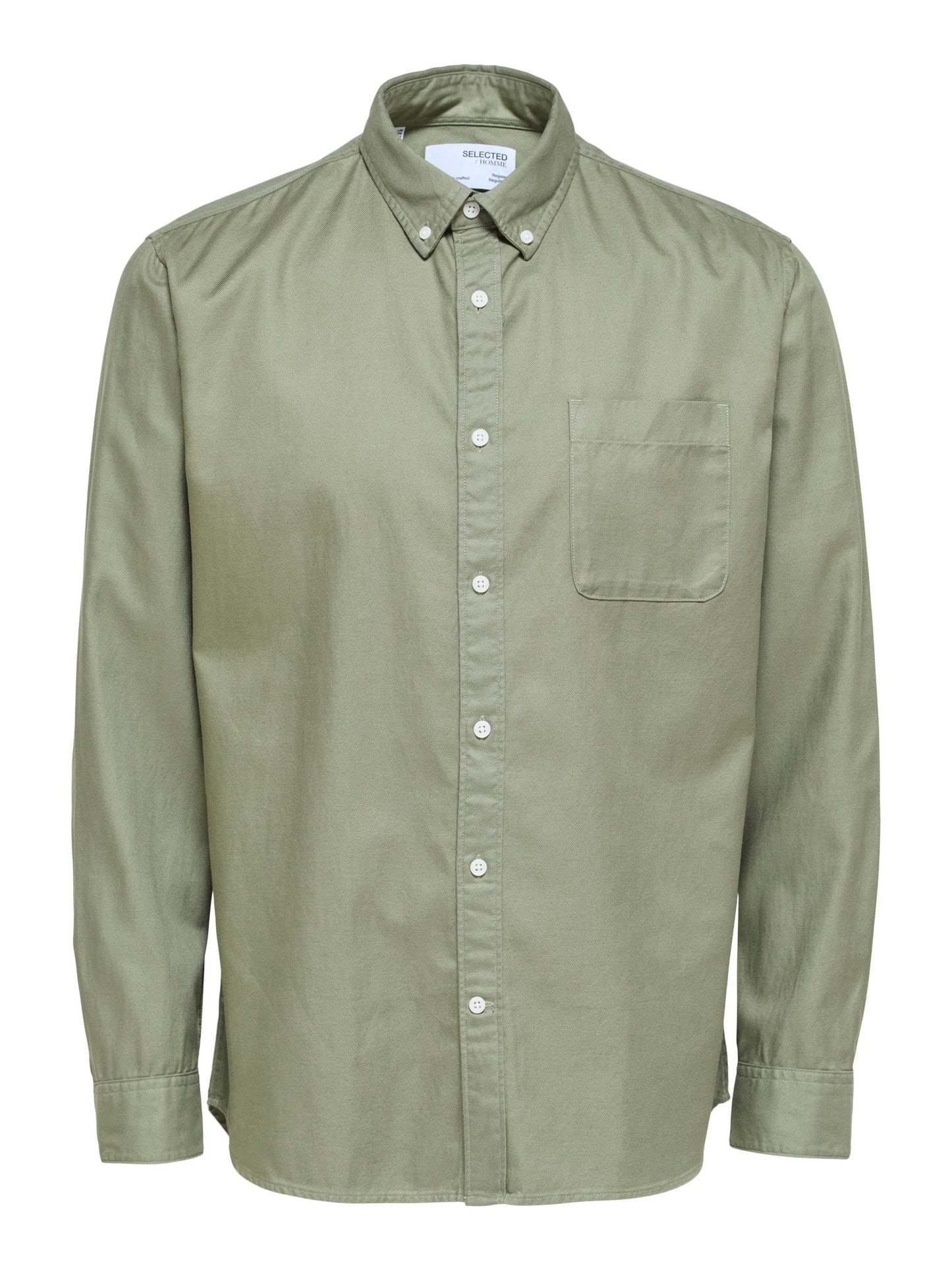 SELECTED Khaki Woven Shirt