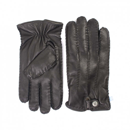 Tresanti Black Sheep Leather Gloves with elasticated wrists, available at StylishGuy Menswear Dublin