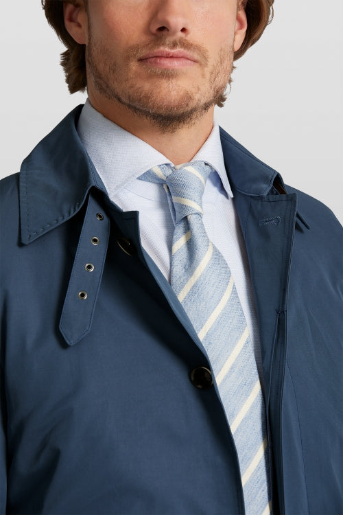 Men's Van Gils Fashion Blue Mac Smart-Casual Jacket available at StylishGuy Menswear Dublin on Model