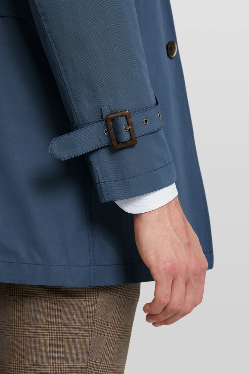 Men's Van Gils Fashion Blue Mac Smart-Casual Jacket available at StylishGuy Menswear Dublin on Model