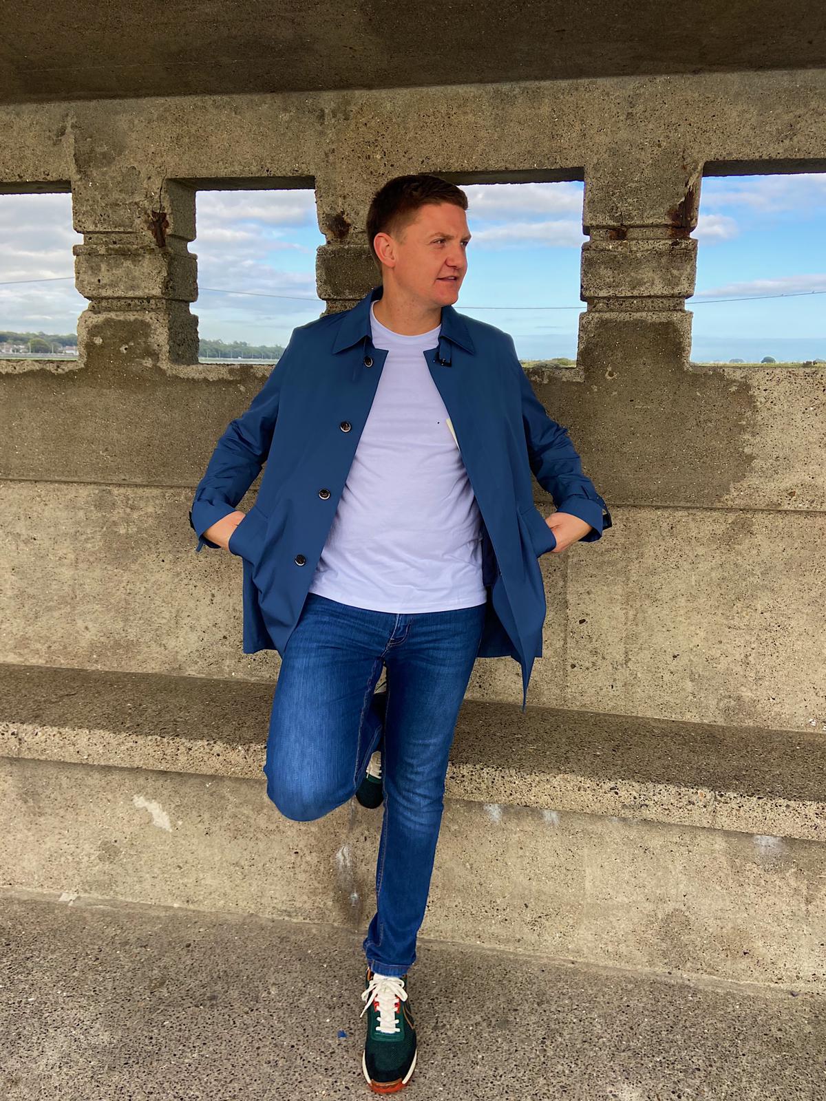 Van Gils Blue Mac Jacket