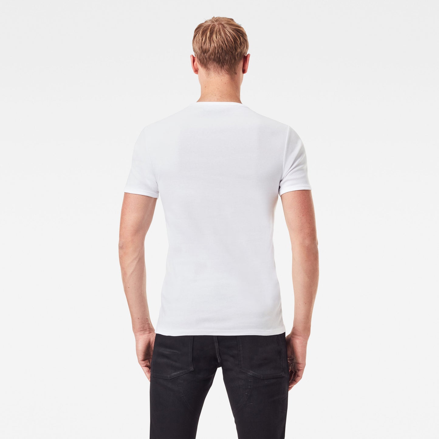 White Cotton Round Neck T-Shirts from G STAR Ireland at StylishGuy Menswear